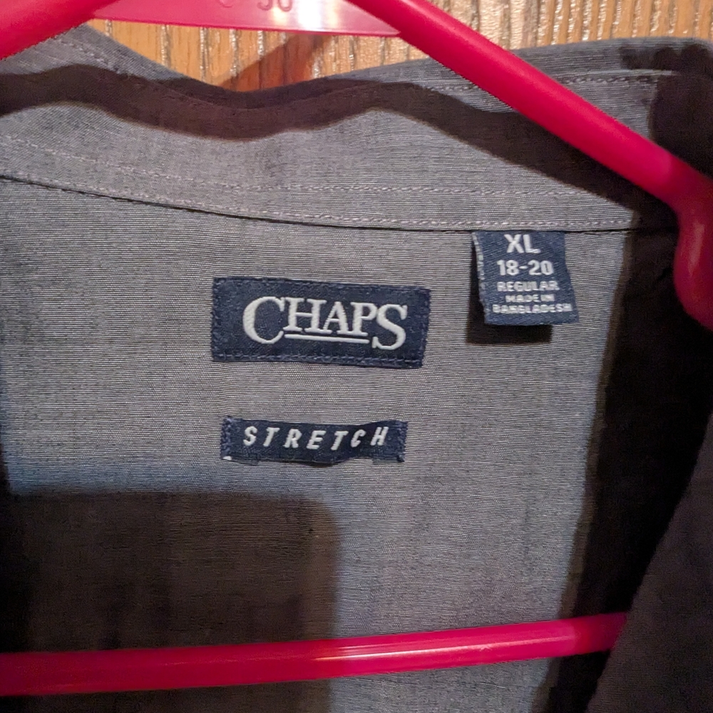 Chaps Gray Button-Up Shirt - Picture 2 of 3
